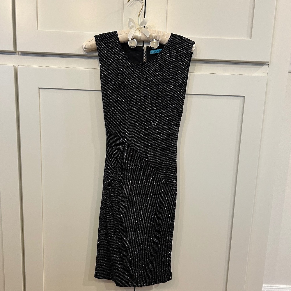 Alice + Olivia Black / Silver Dress